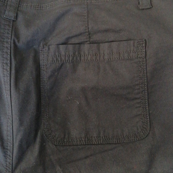 Black cargo style crop pants capris AU 10 - Picture 8 of 10